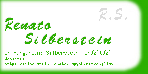 renato silberstein business card